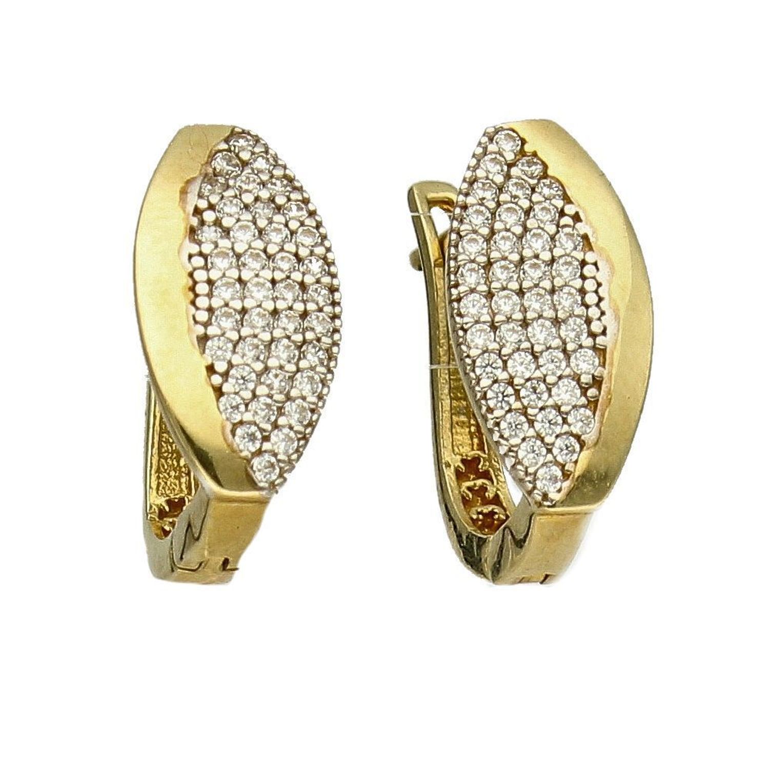 Złote kolczyki 333 blask cyrkonia KL 7632 333 💎.jpg